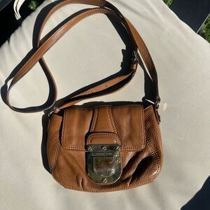Michael Kors Tan Leather Crossbody Bag